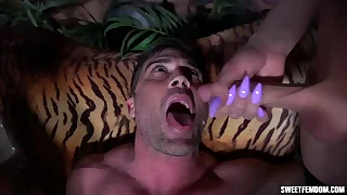 Casey Kisses and Kat Dior Ball Crush and Humiliate a Quail Supplicant